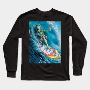 Alien Surfer Long Sleeve T-Shirt